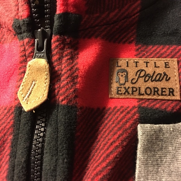 NWT Infant Boy 3pc Set:Plaid Vest / Onesie / Pants - Picture 4 of 7